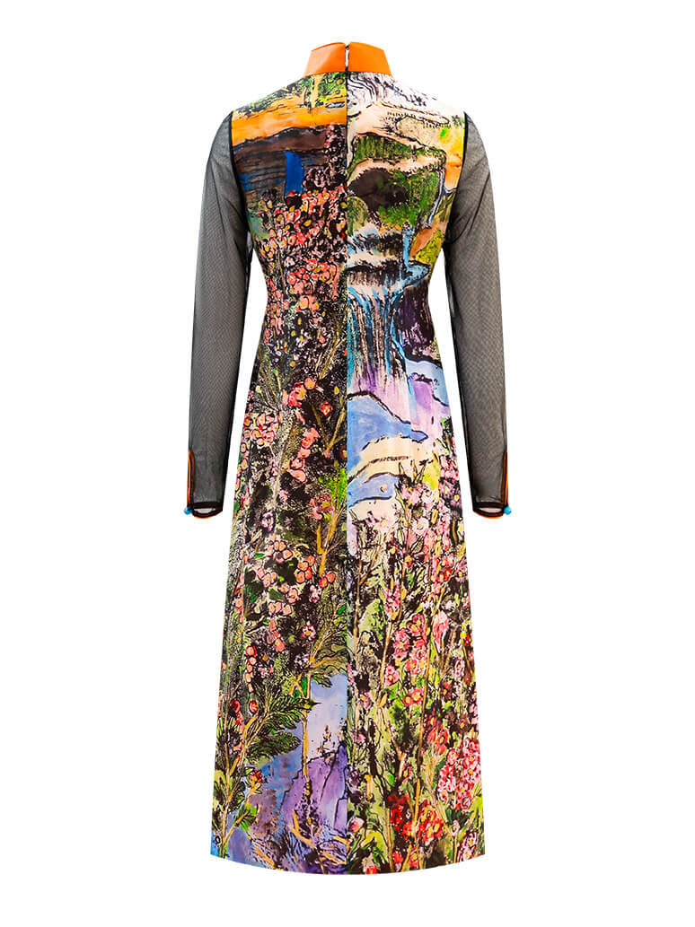 Sparkle Collection Multi-Color Midi Dress RAINBOW TREE - Image 5