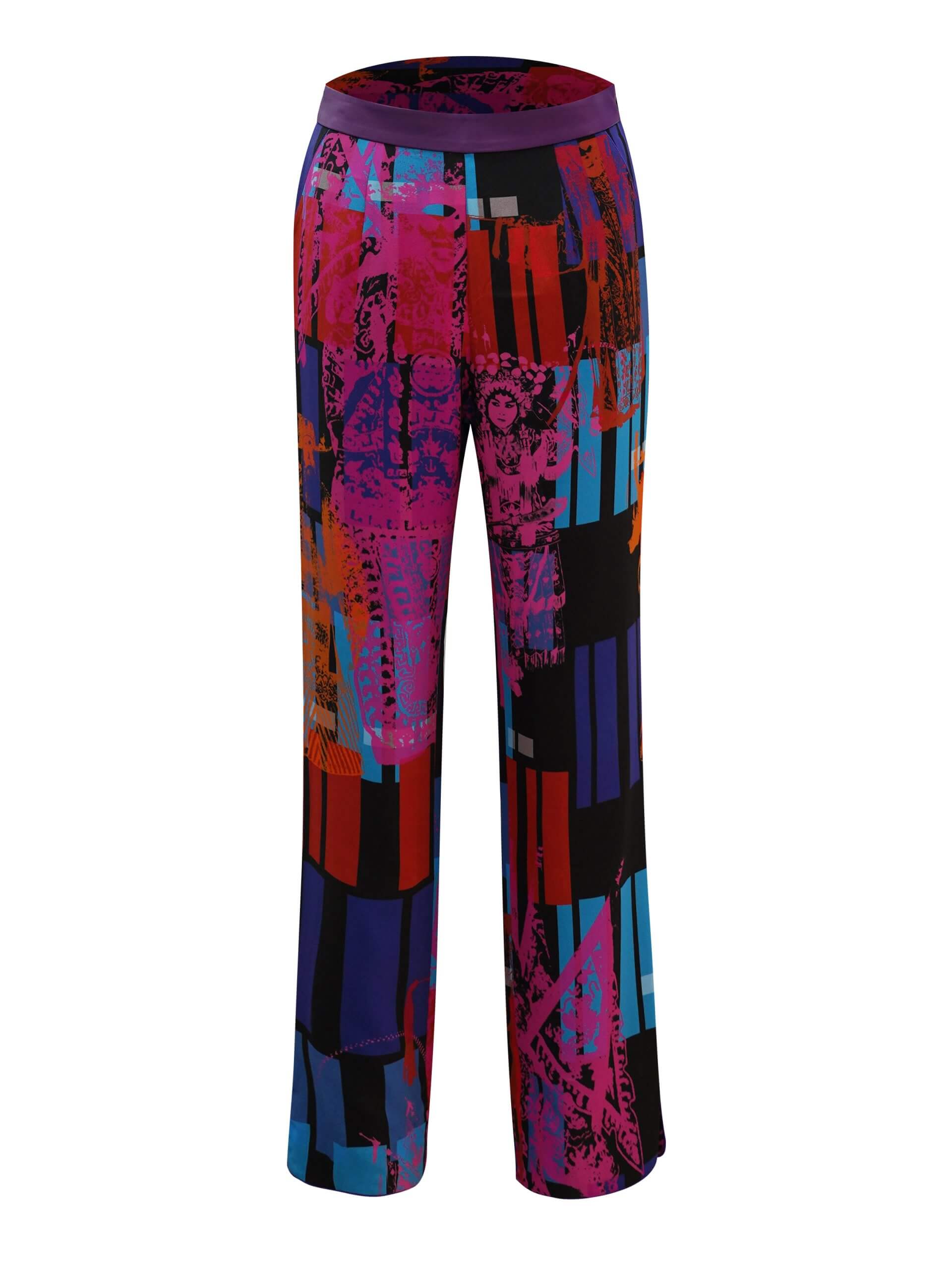 Sparkle Collection Multi-Color Straight Leg Pants - Image 4