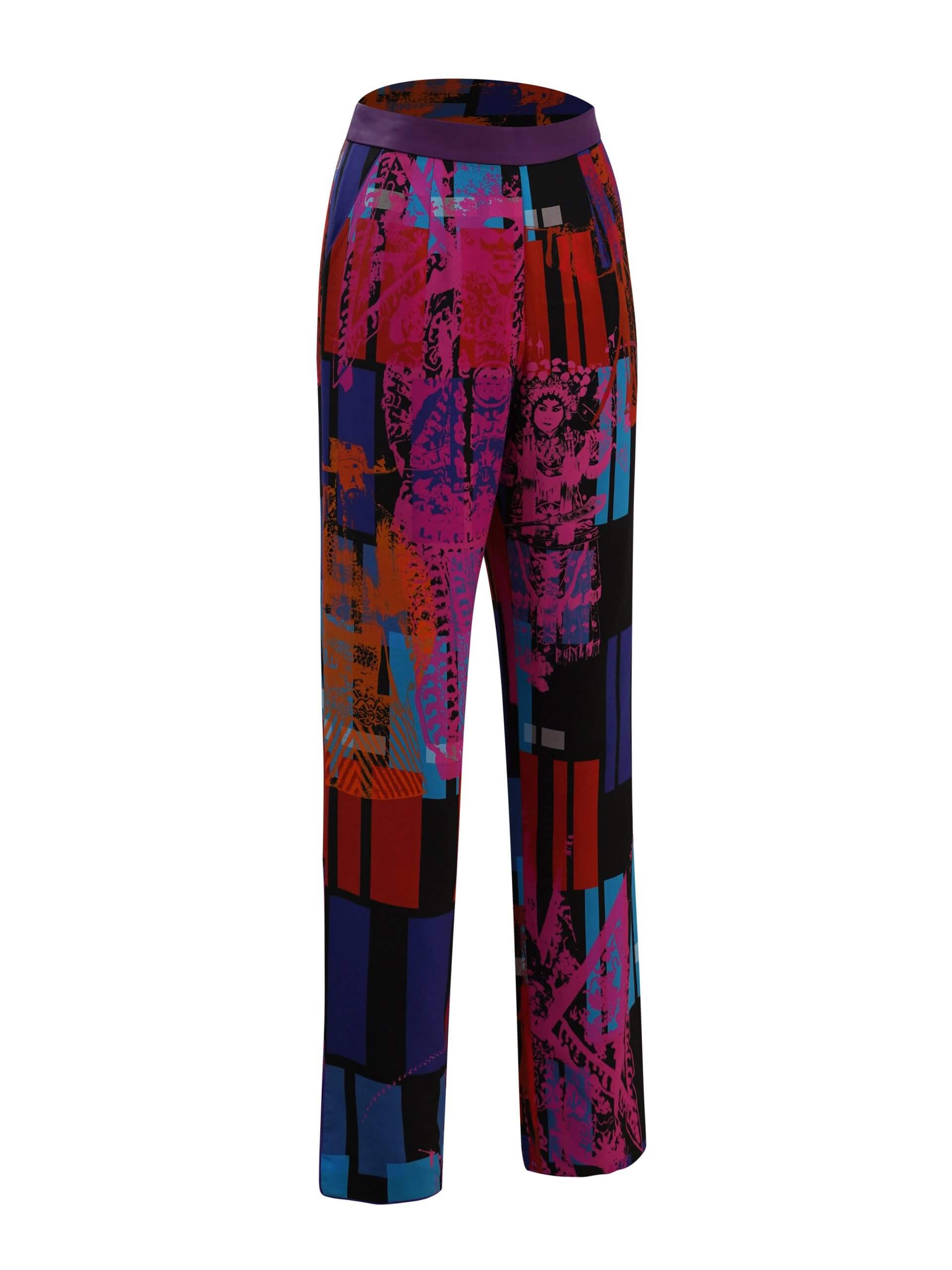 Sparkle Collection Multi-Color Straight Leg Pants - Image 5