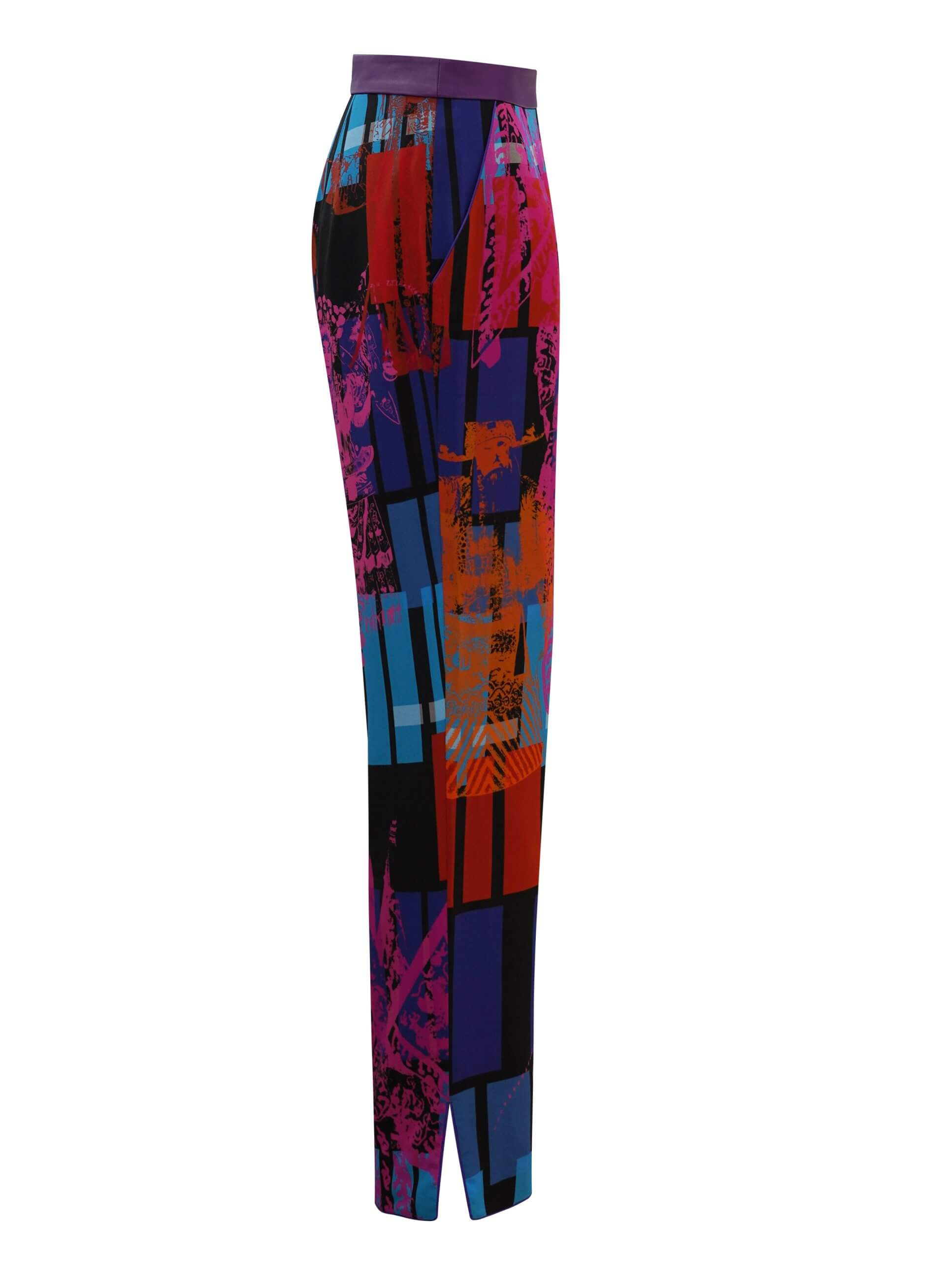 Sparkle Collection Multi-Color Straight Leg Pants - Image 6