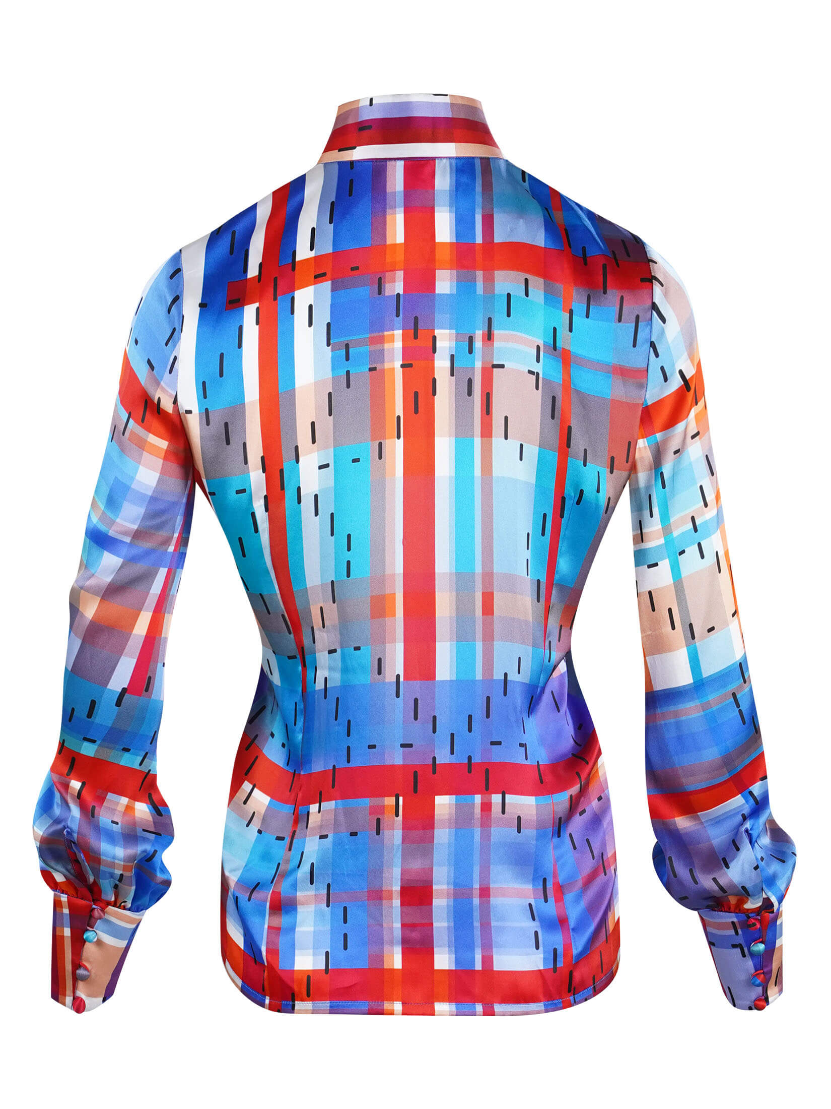 Sparkle Collection Multi-Color Button Up Top - Image 6