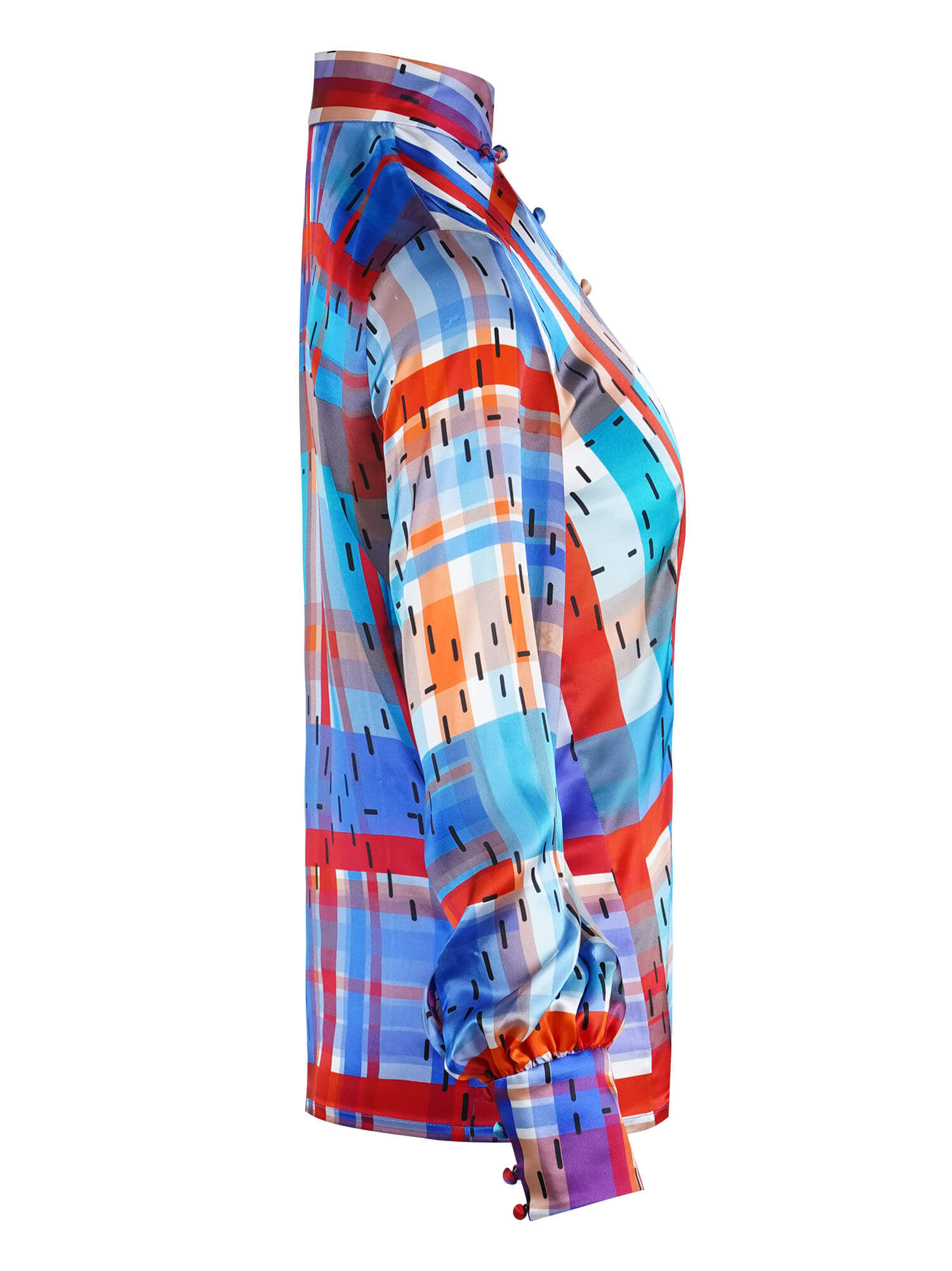 Sparkle Collection Multi-Color Button Up Top - Image 5
