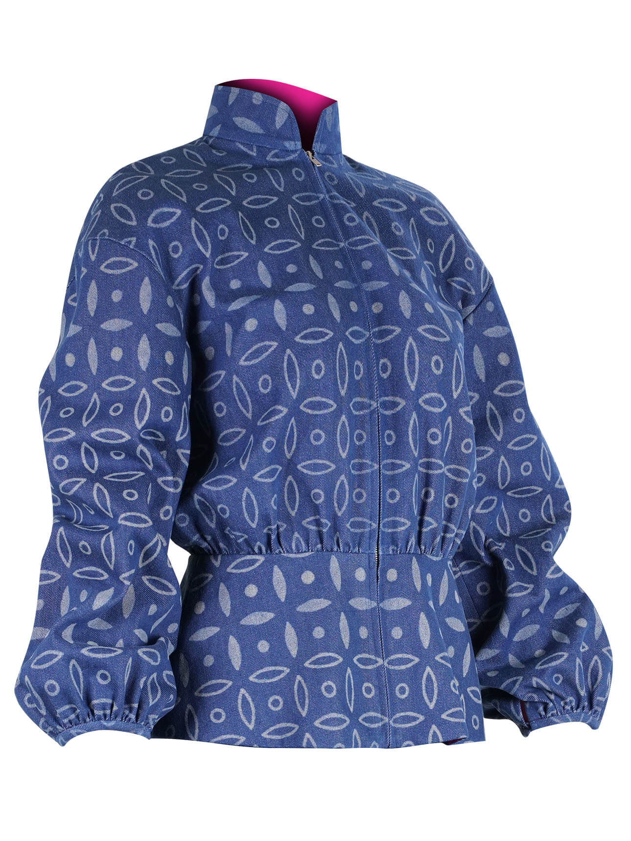 Sparkle Collection Blue Biker Jacket Jacket/Blazer - Image 5