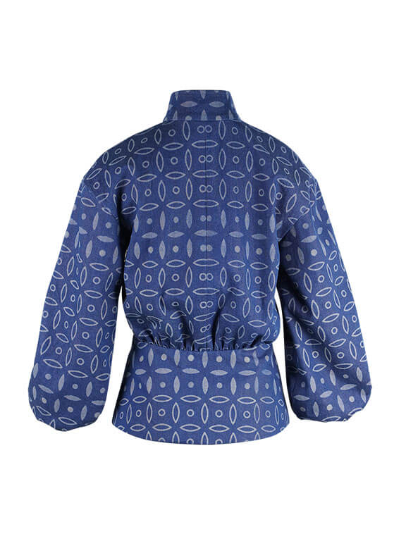 Sparkle Collection Blue Biker Jacket Jacket/Blazer - Image 6