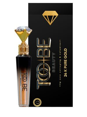 Too Be Beauty 24 Carat PURE GOLD Plumper Moisturizing Full High Shine Liquid Lip Makeup