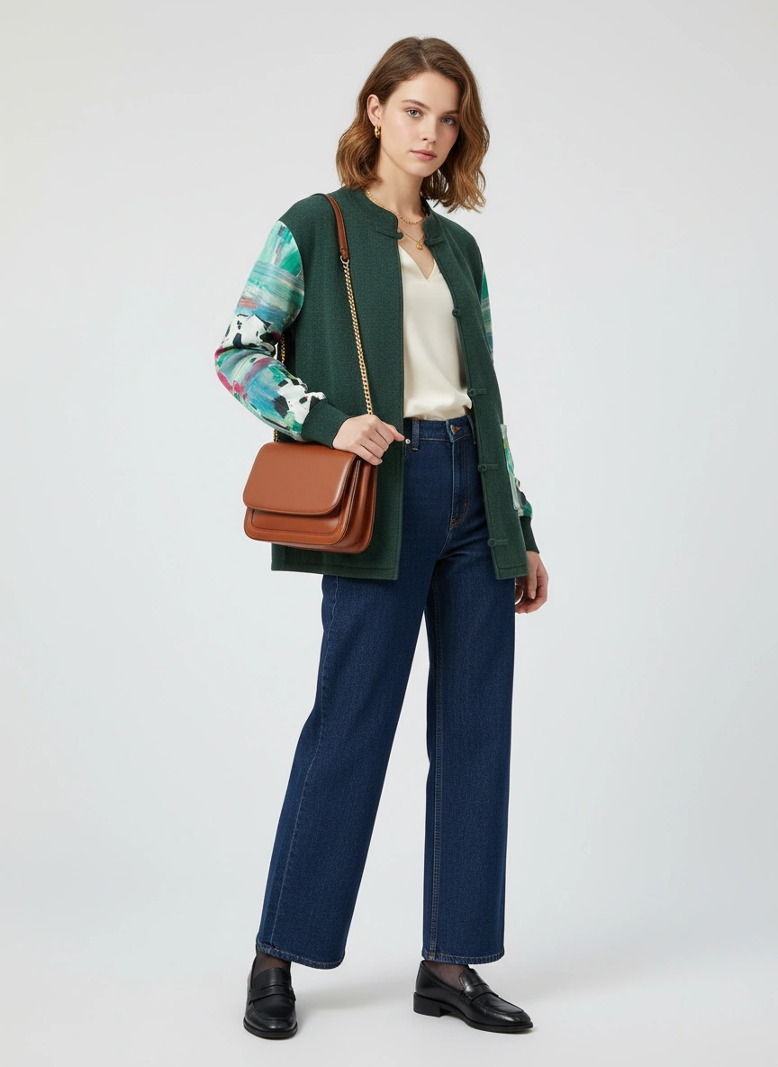 Sparkle Collection Green Casual Jacket/Blazer - Image 3