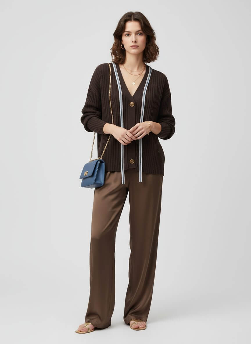 DCV Cashmere Brown Cardigans Hoodie/Sweatshirt/Sweater - Image 3