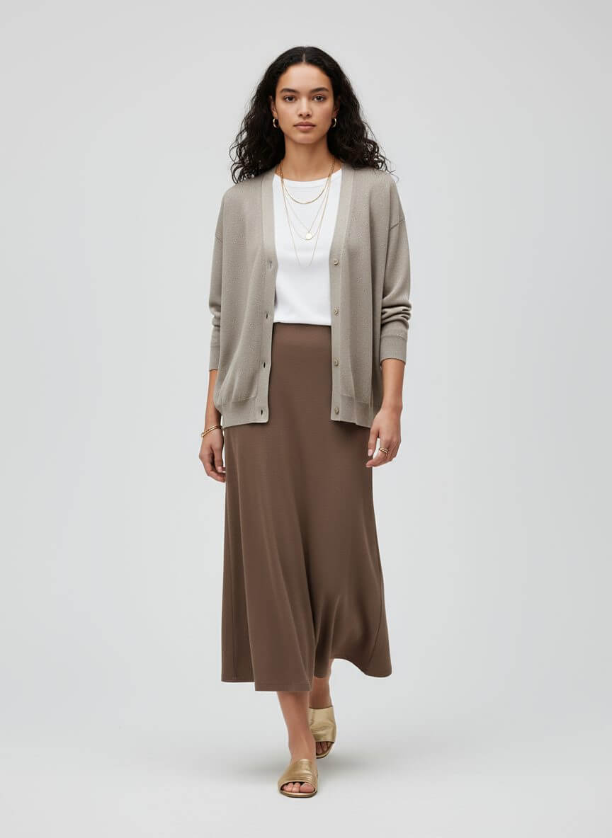DCV Cashmere Tan/Beige Cardigans Hoodie/Sweatshirt/Sweater - Image 3