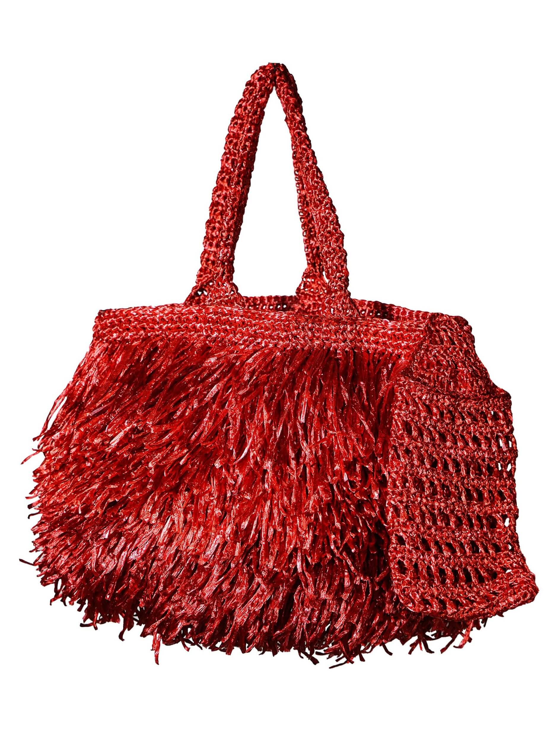 terima kasih kemBali Dancing raffia tote bag - Image 2